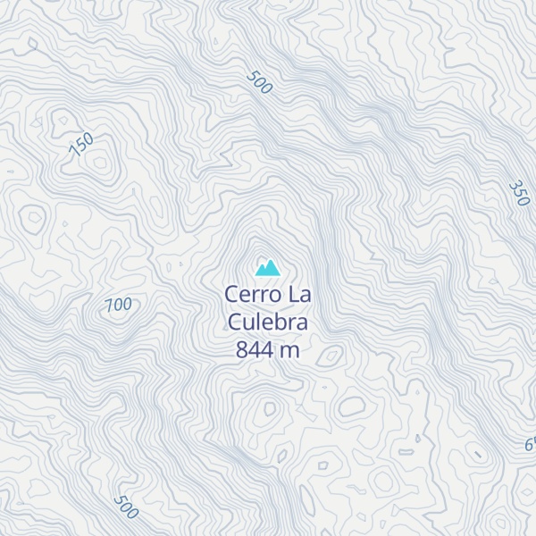 Map of Cerro La Culebra