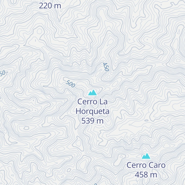 Map of Cerro La Horqueta