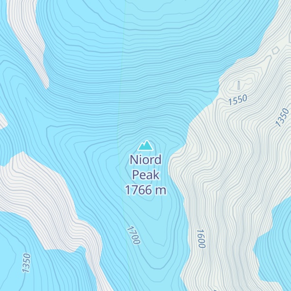 Map of Niord Peak