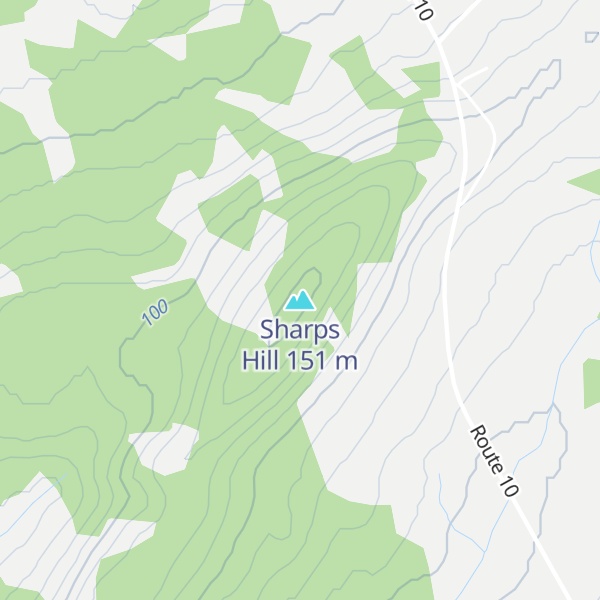 Map of Sharps Hill