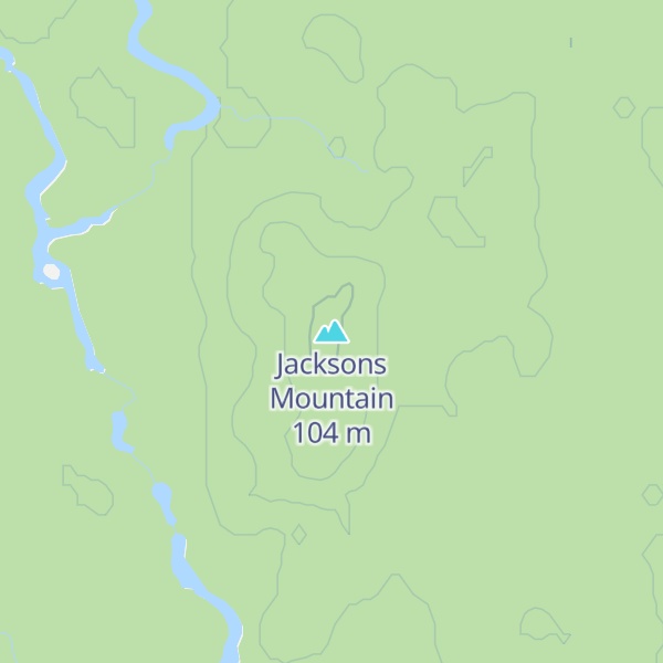 Map of Jacksons Mountain