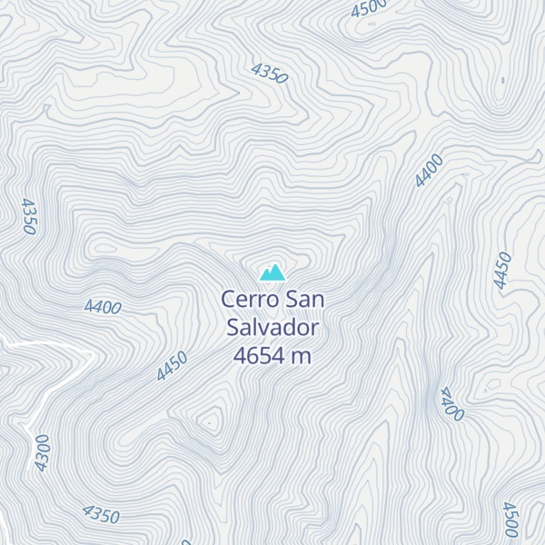 Map of Cerro San Salvador