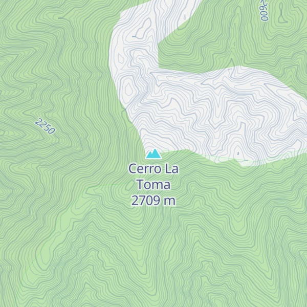Map of Cerro La Toma