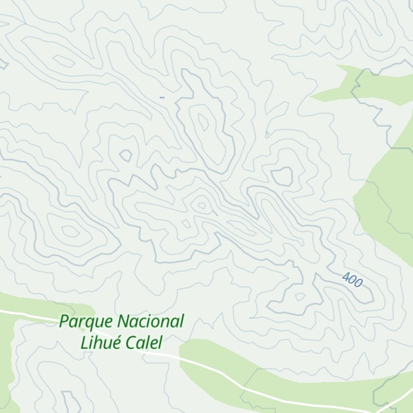 Map of Cerro Baguales