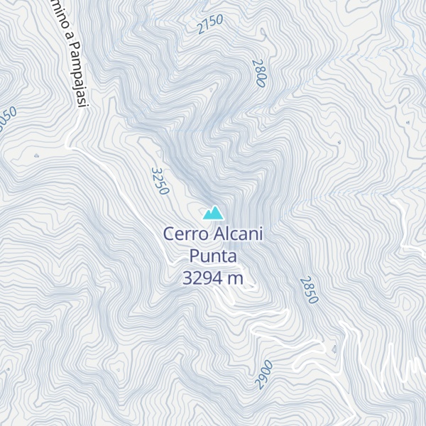 Map of Cerro Alcani Punta