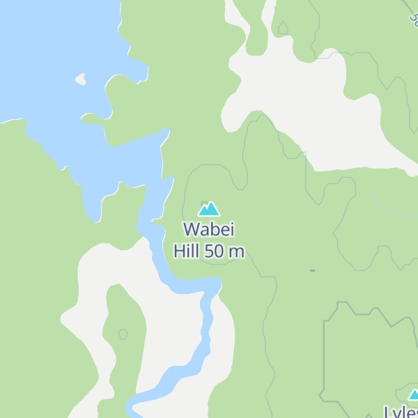 Map of Wabei Hill