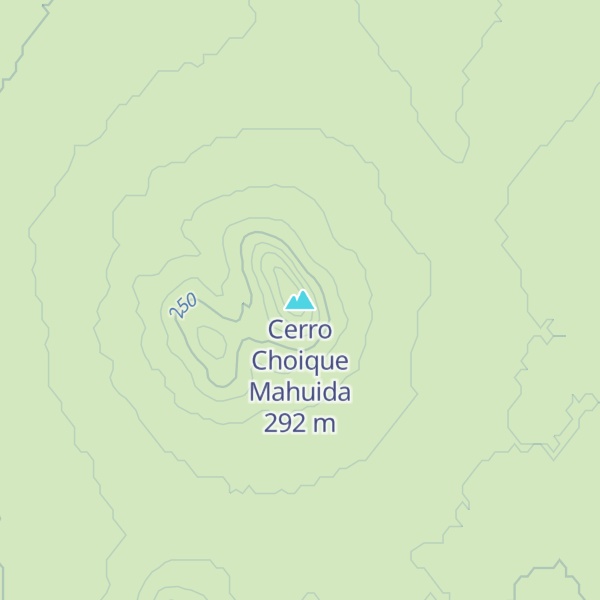 Map of Cerro Choique Mahuida