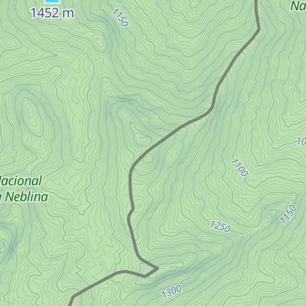 Map of Pico Guimarães Rosa