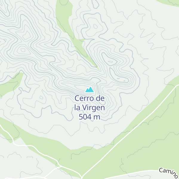 Map of Cerro de la Virgen