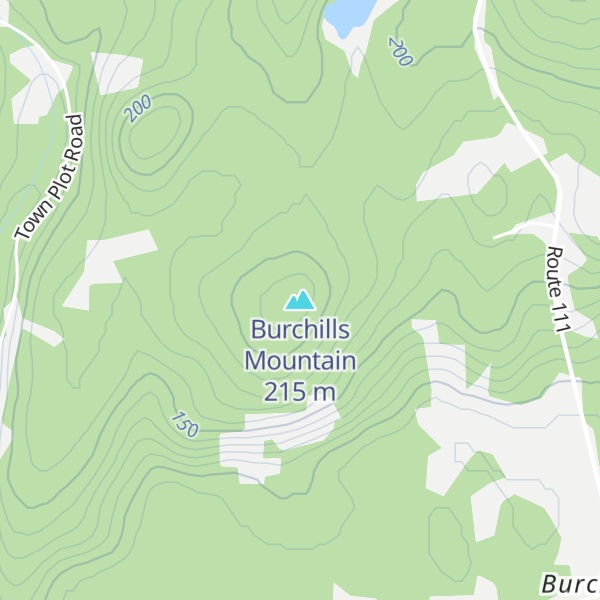 Map of Burchills Mountain