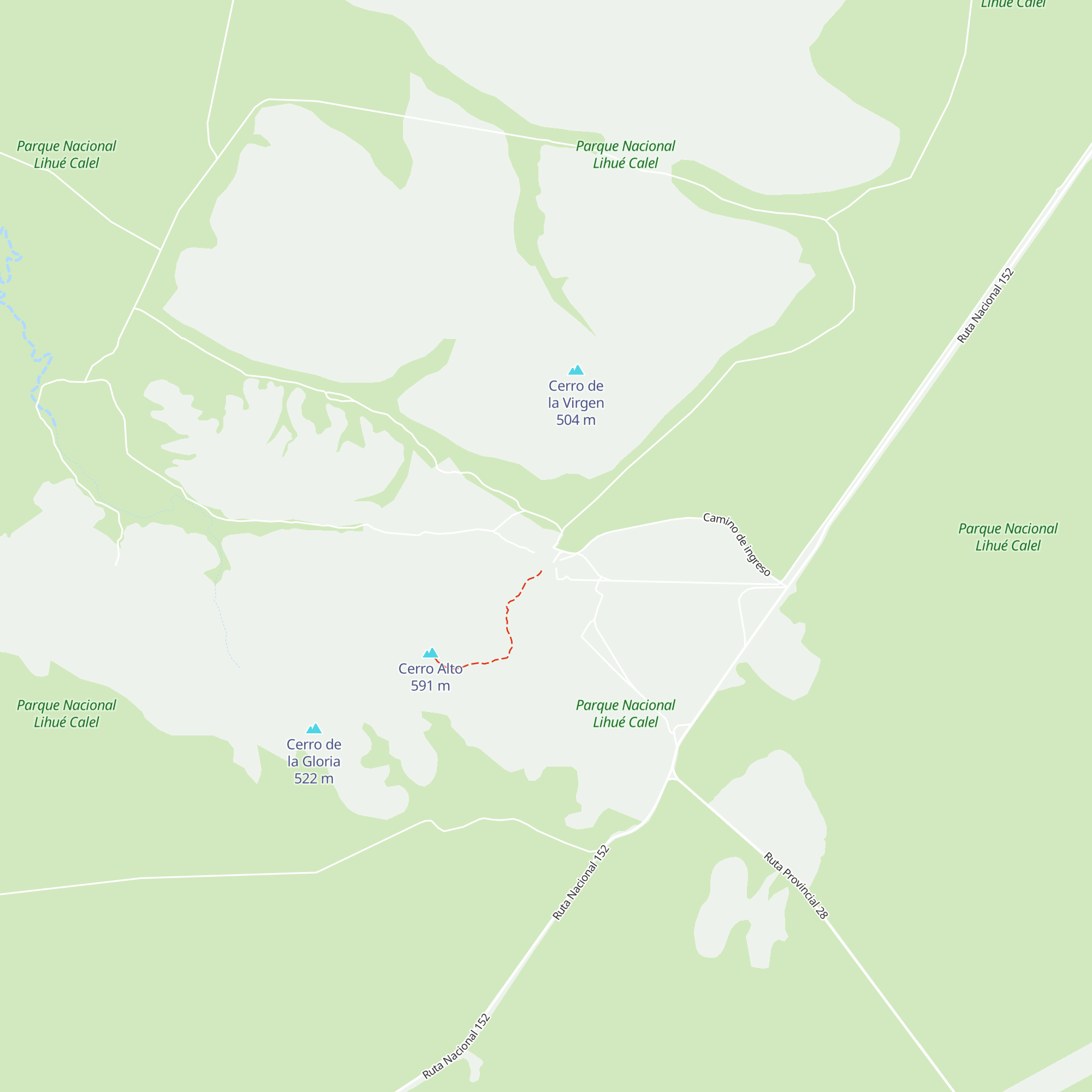 Oficina Guardaparque map