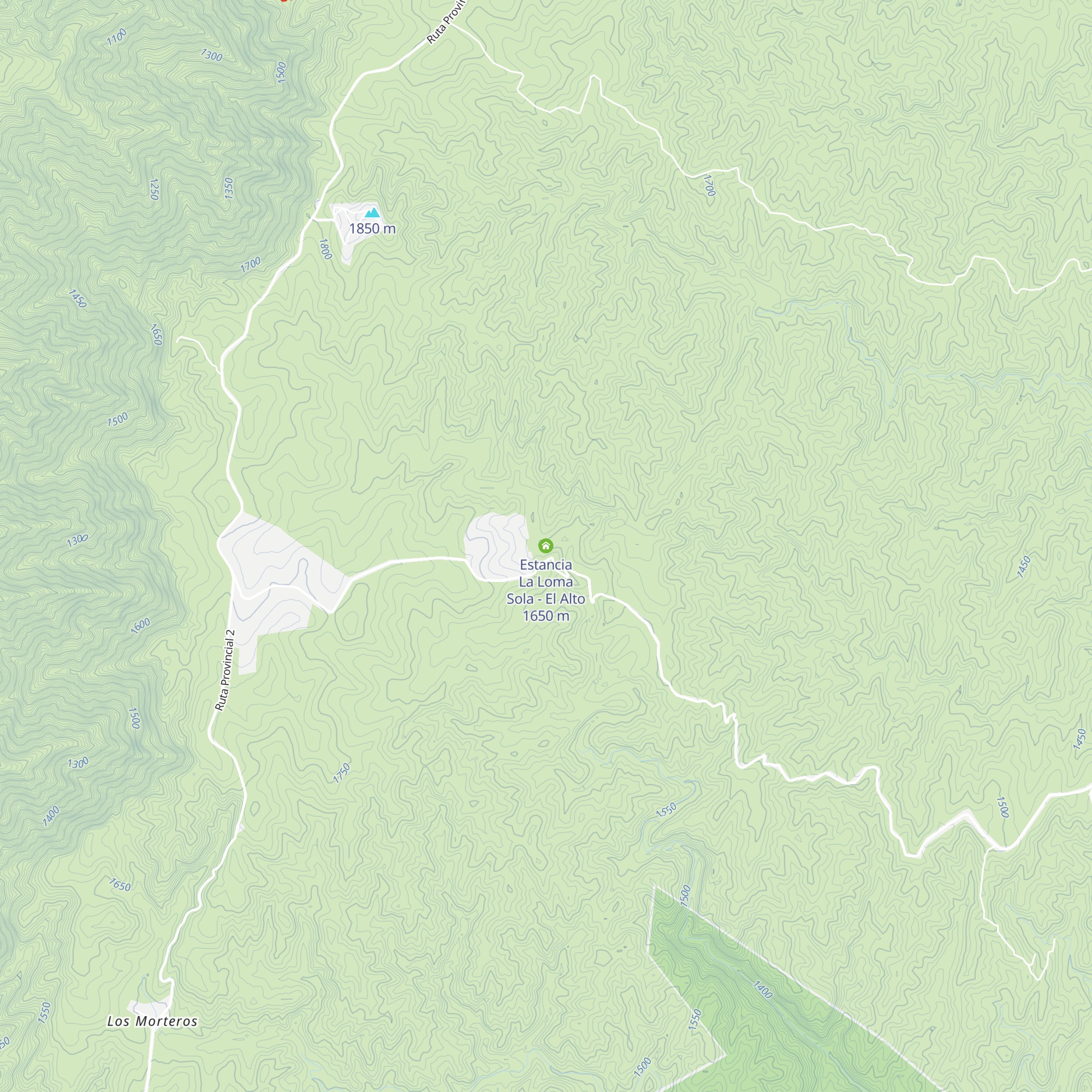Estancia La Loma Sola - El Alto map