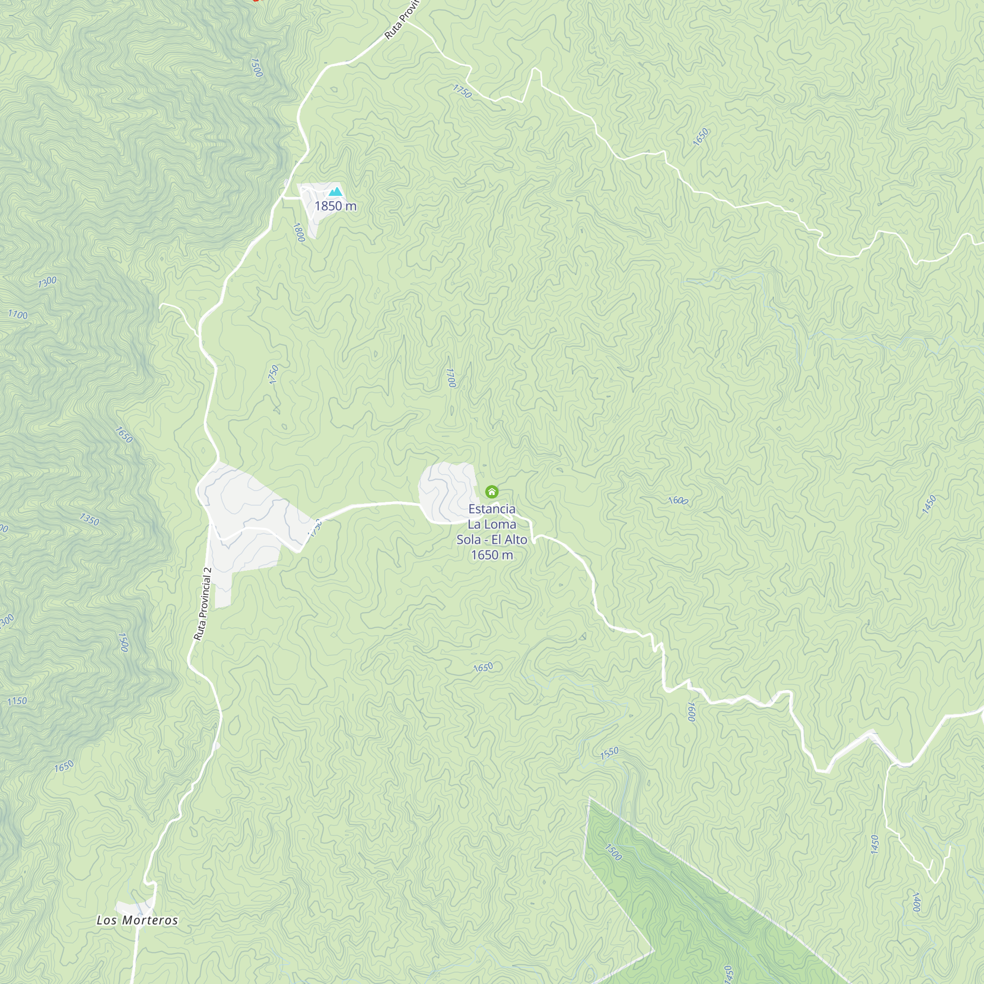 Estancia La Loma Sola - El Alto map