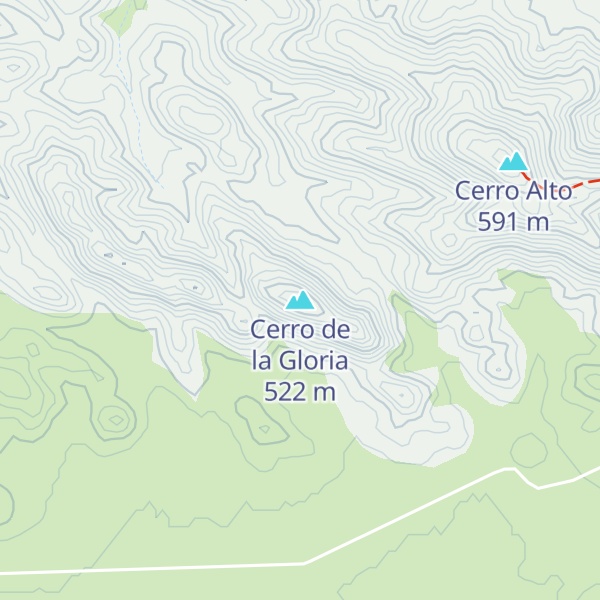 Map of Cerro de la Gloria