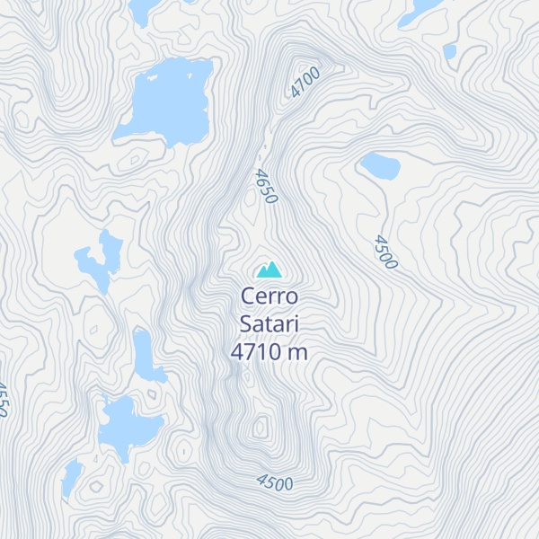 Map of Cerro Satari