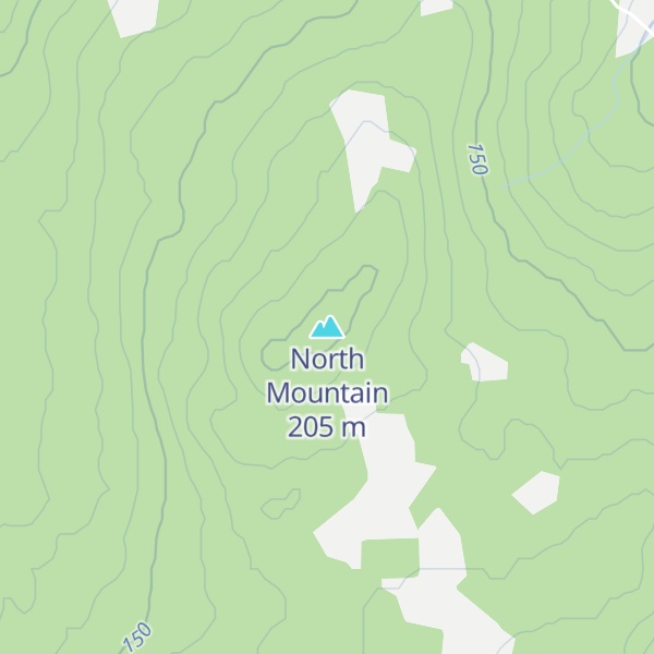 Map of North Mountain