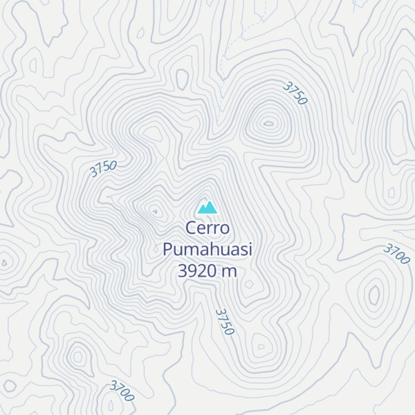 Map of Cerro Pumahuasi