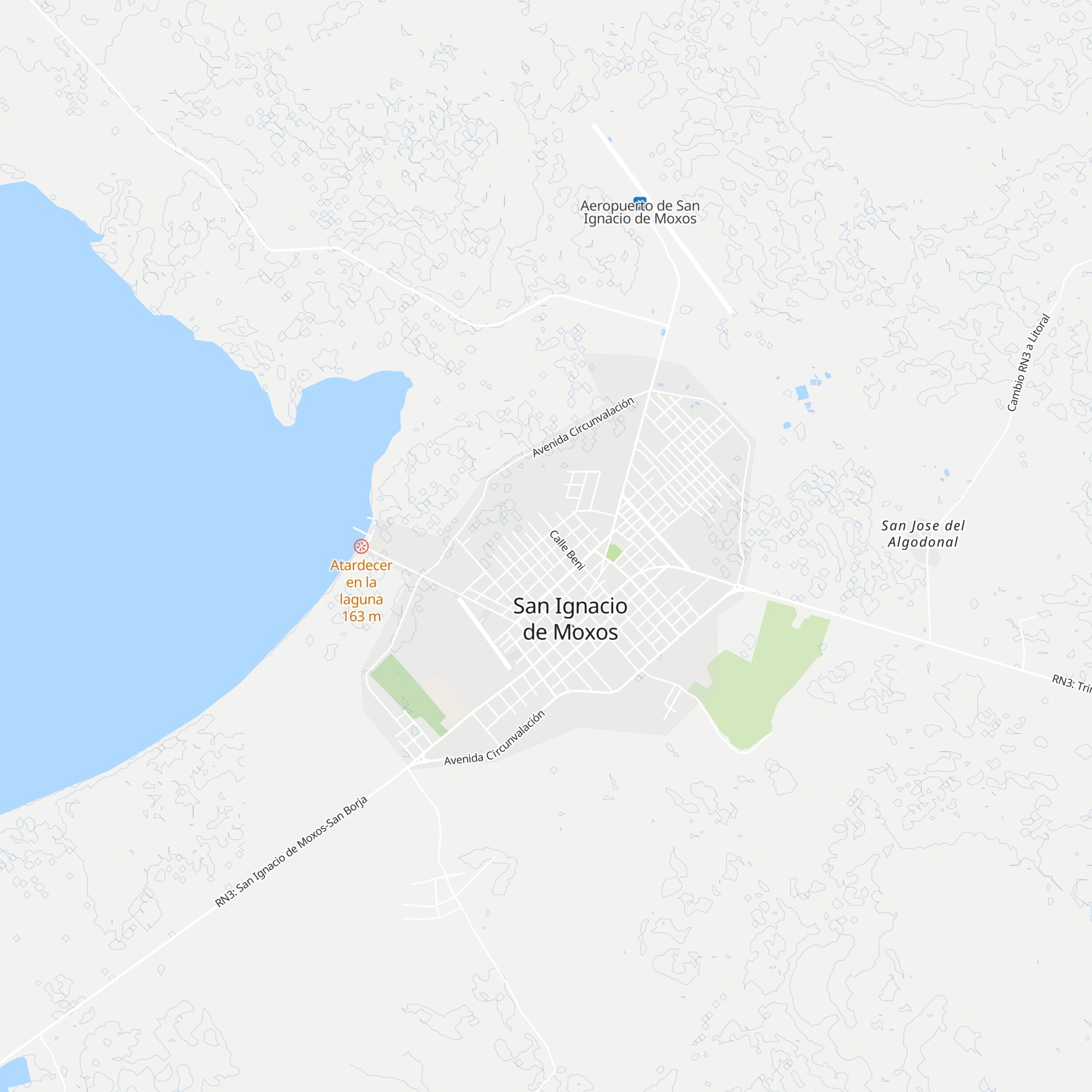 Cabañas El Gran Moxos map