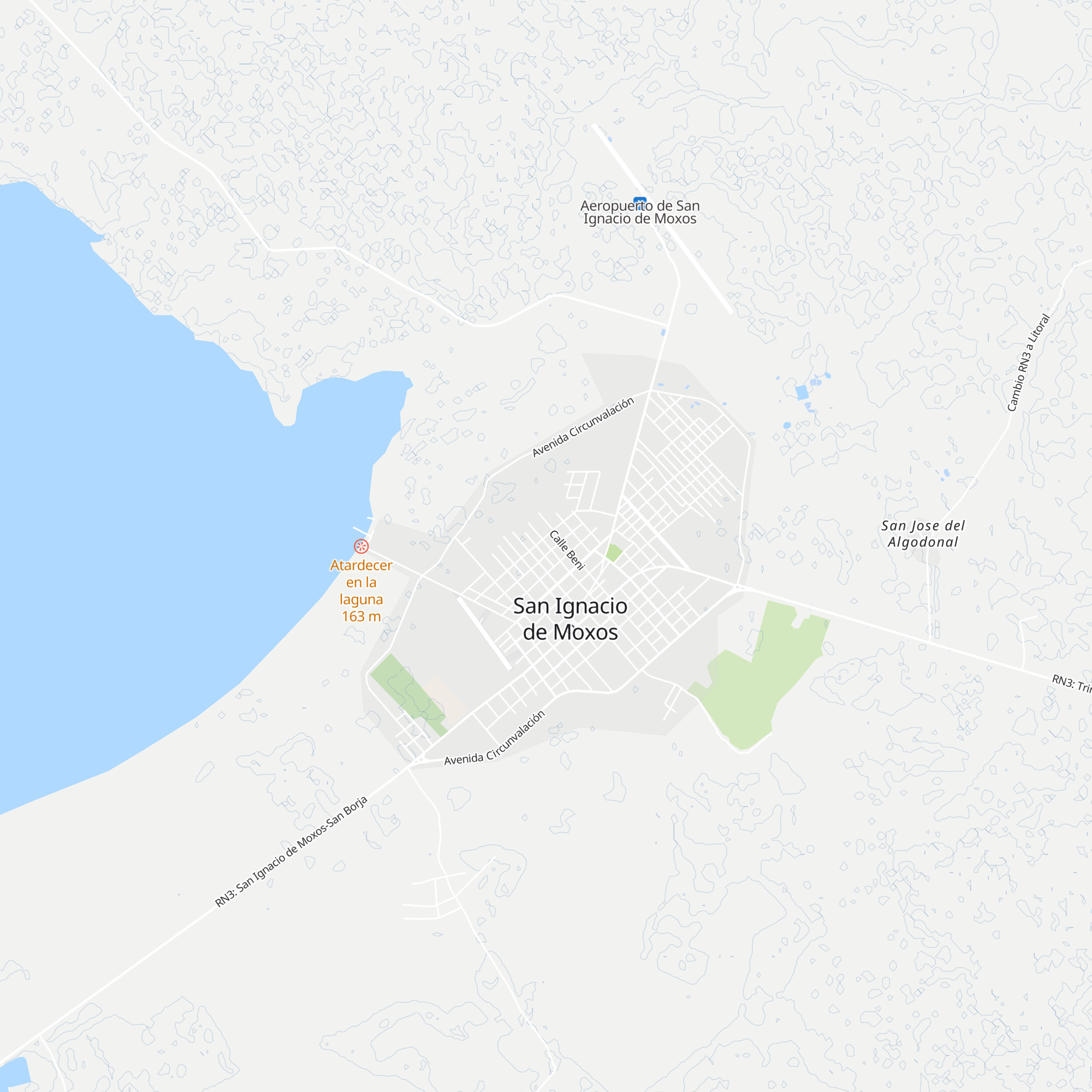 Cabañas El Gran Moxos map