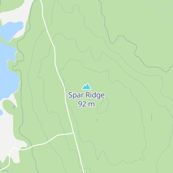 Map of Spar Ridge