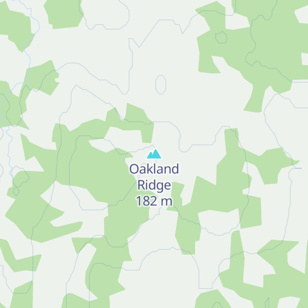 Map of Oakland Ridge