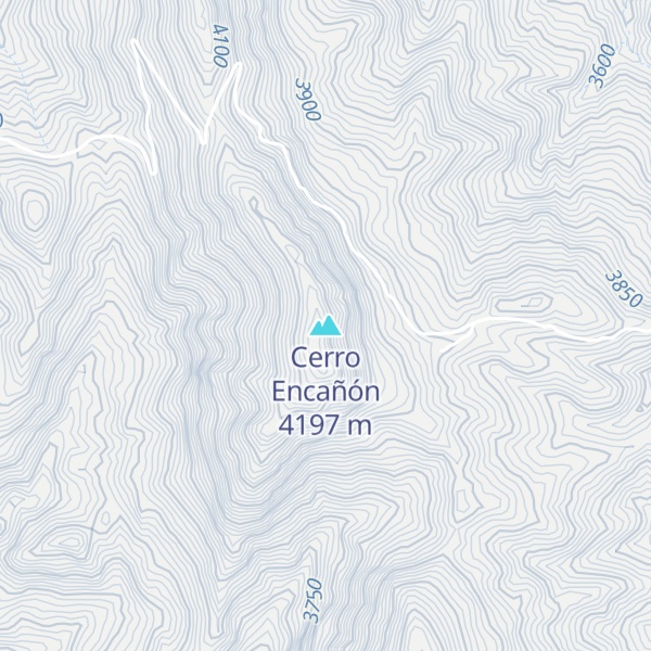 Map of Cerro Encañón