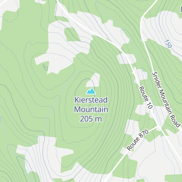 Map of Kierstead Mountain