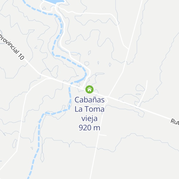 Map of Cabañas La Toma vieja