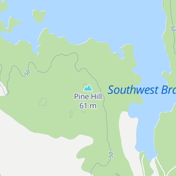 Map of Pine Hill
