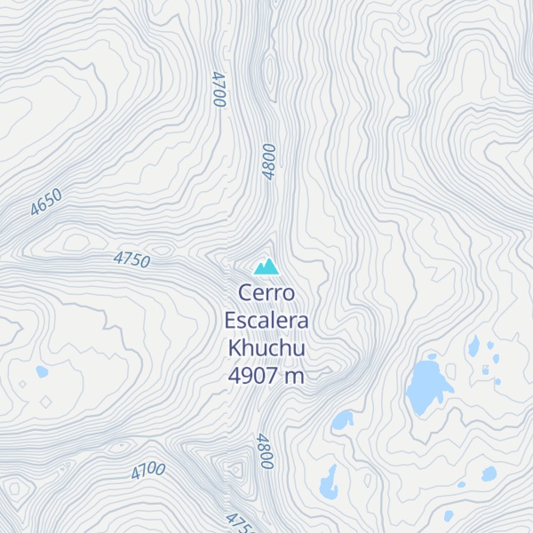 Map of Cerro Escalera Khuchu