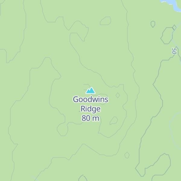 Map of Goodwins Ridge