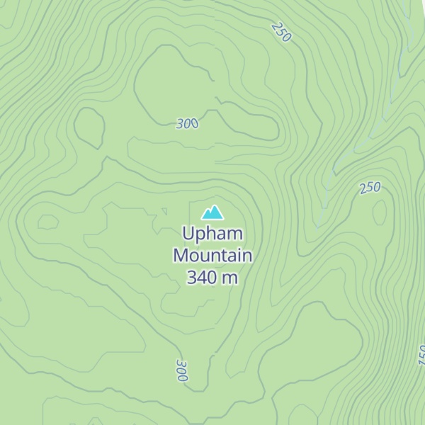 Map of Upham Mountain