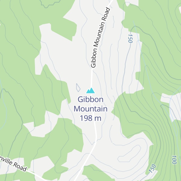 Map of Gibbon Mountain