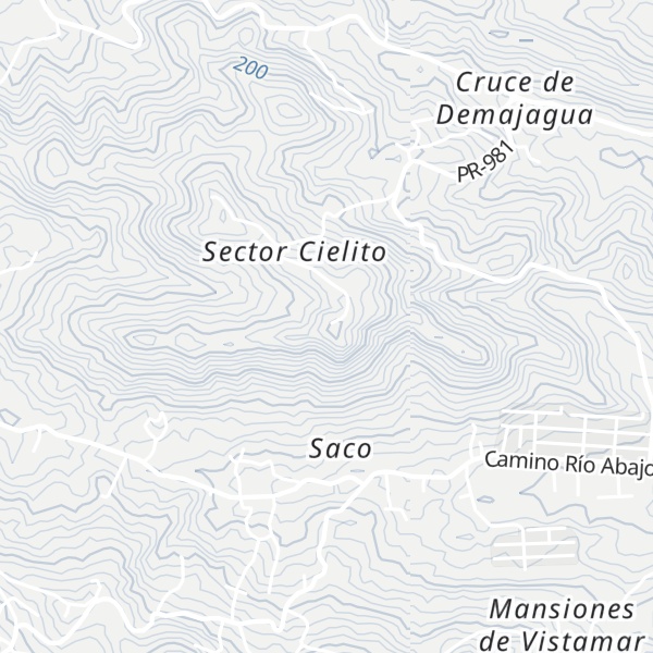 Map of Cerro Corozal