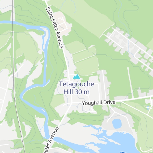 Map of Tetagouche Hill