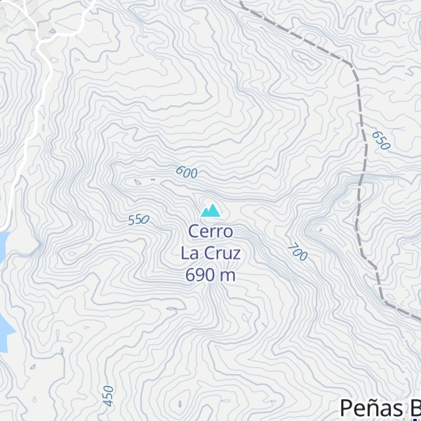 Map of Cerro La Cruz