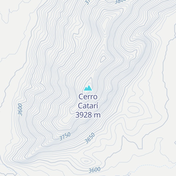 Map of Cerro Catarí