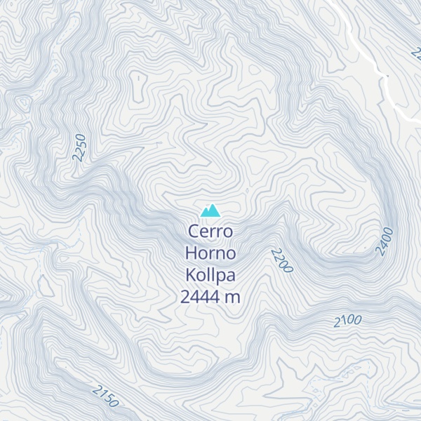 Map of Cerro Horno Kollpa