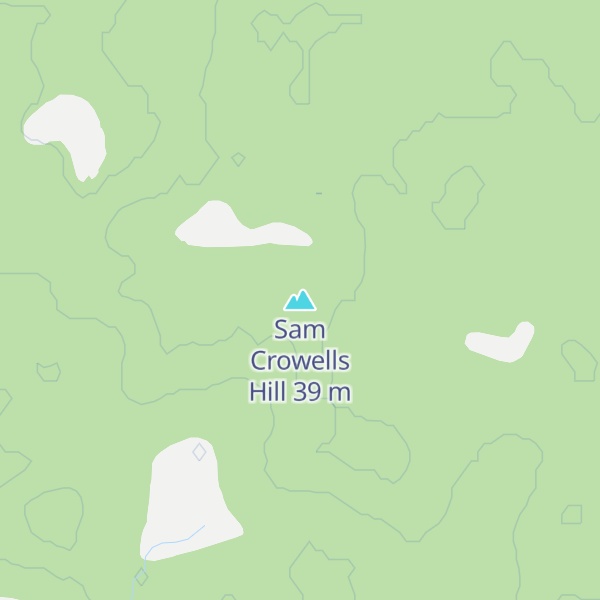 Map of Sam Crowells Hill