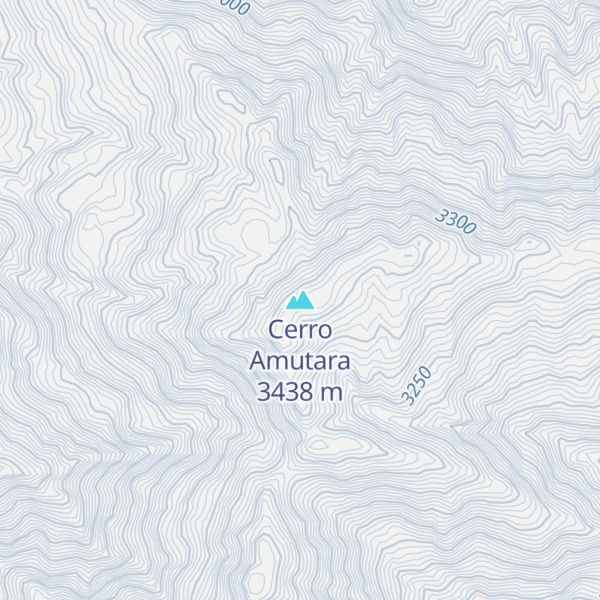 Map of Cerro Amutara