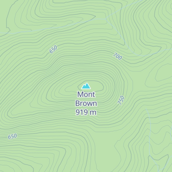 Map of Mont Brown