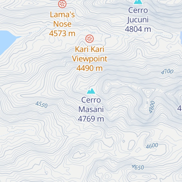 Map of Cerro Masani