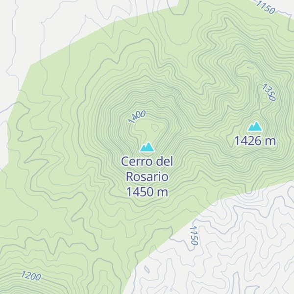 Map of Cerro del Rosario