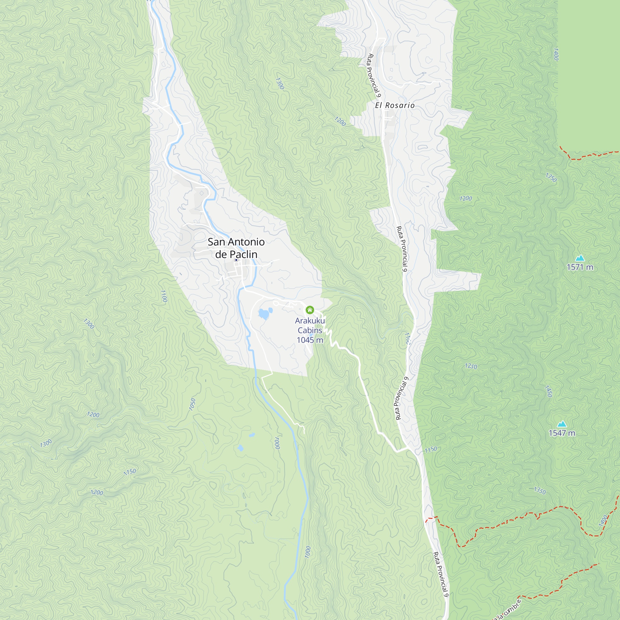 Arakuku Cabins map
