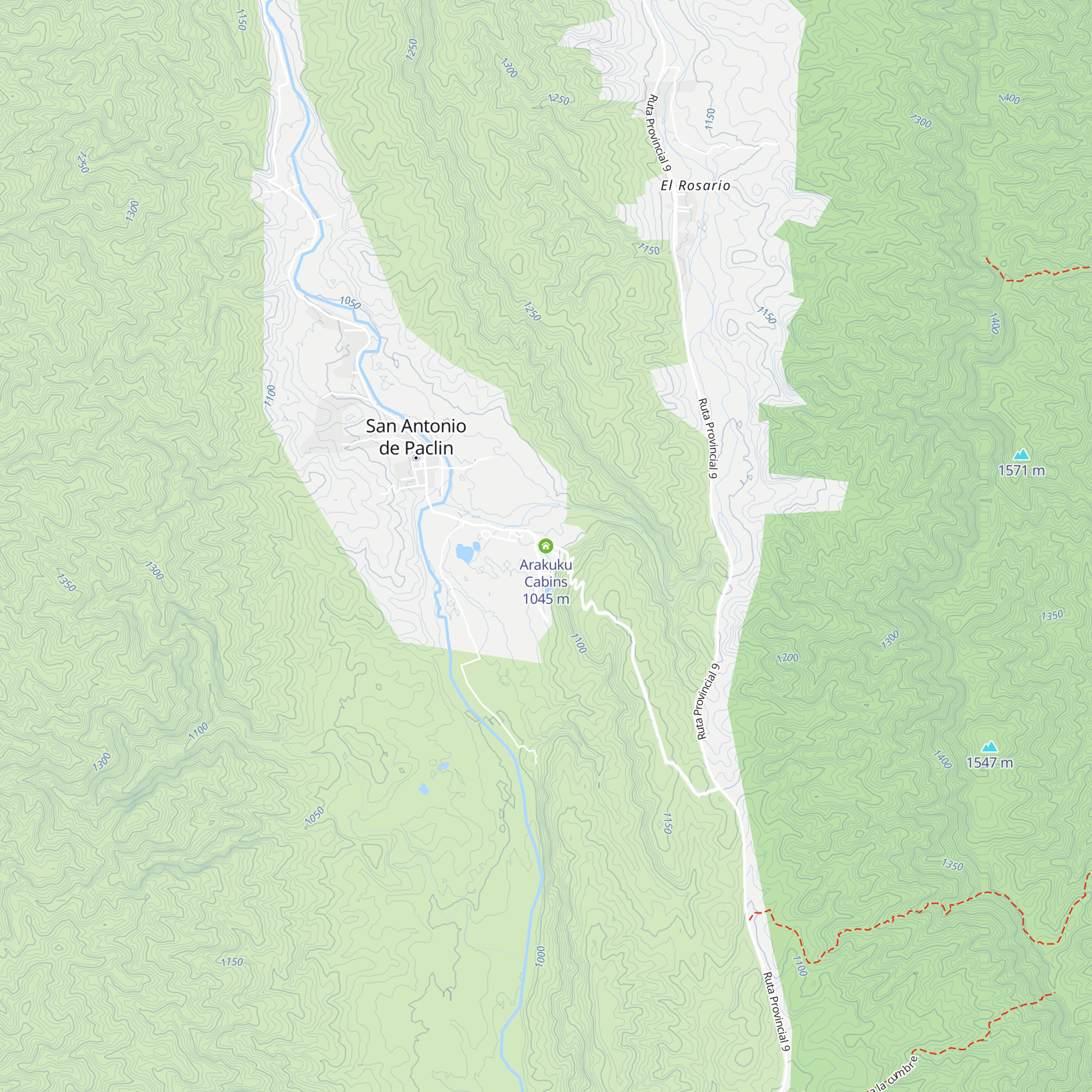Arakuku Cabins map