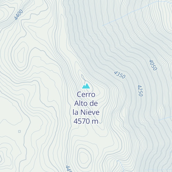 Map of Cerro Alto de la Nieve
