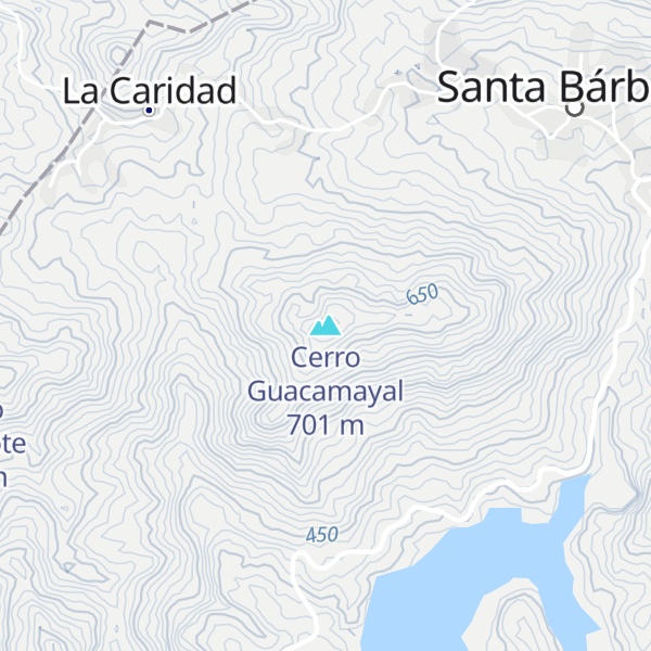 Map of Cerro Guacamayal