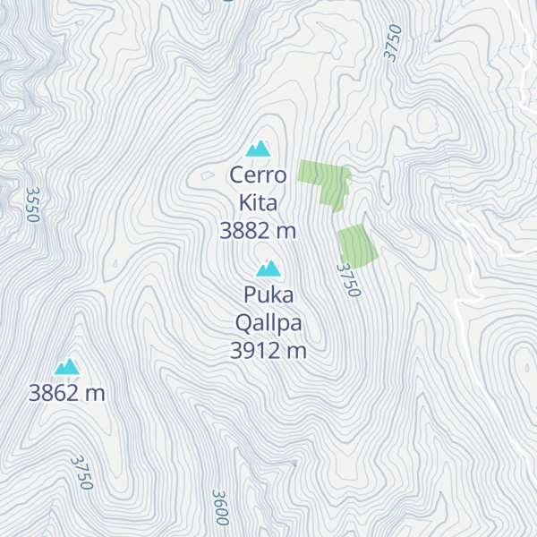 Map of Puka Qallpa