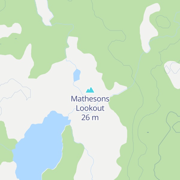 Map of Mathesons Lookout