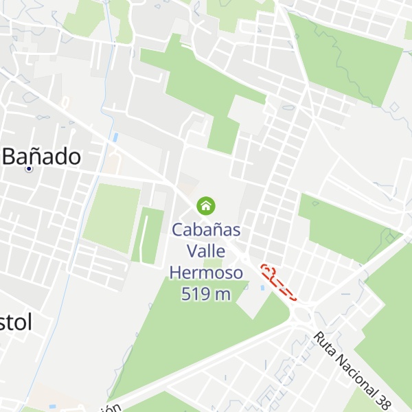 Map of Cabañas Valle Hermoso